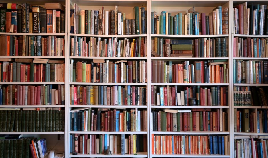 Bookcase filled with books