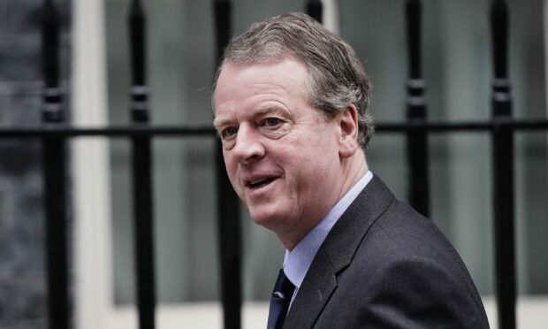 Scottish Secretary Alister Jack arrives in Downing Street, London, ahead of the government's weekly Cabinet meeting. Picture date: Tuesday December 7, 2021. PA Photo. Photo credit should read: Aaron Chown/PA Wire