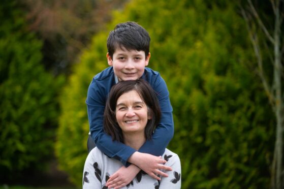 Euan Steel, 10, had Covid in October - and ended up fighting for his life after contracting a rare side effect of the virus. Picture: Michael Traill.