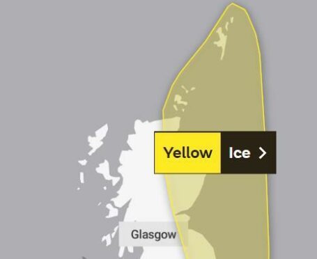 Met Office has issued another warning for ice across the north-east.