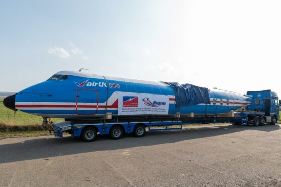 The Herald arrived at Morayvia on Wednesday evening. Photo: Jasperimage