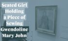 Two-Minute Masterpiece: Seated Girl Holding A Piece Of Sewing by Gwendoline Mary John.