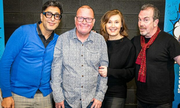 Sanjeev Kholi, Paul Riley, Jane McCarry and Gavin Mitchell from Still Game.
Picture by Wullie Marr / DC Thomson.
