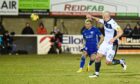 Peterhead defender Jason Brown in action against Dundee