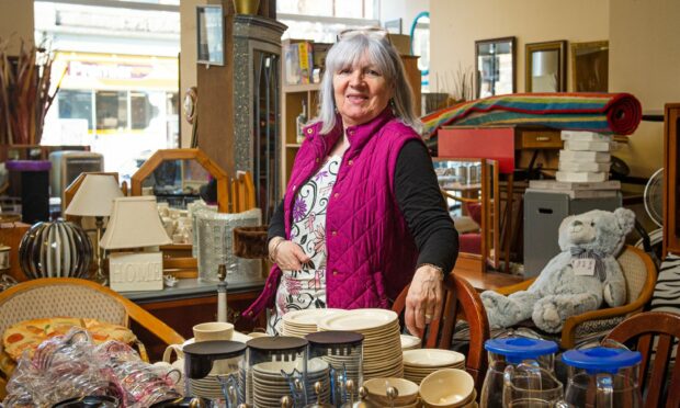 Maggie Lenahan is the manager of Bosies Breast Cancer Charity shop. Photo: Wullie Marr/DC Thomson