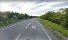 The two-vehicle crash took place on the A96 near the A920 junction. Photo: Google Maps.