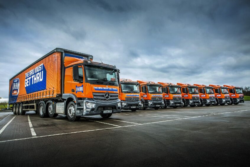 Irn-Bru transport fleet.