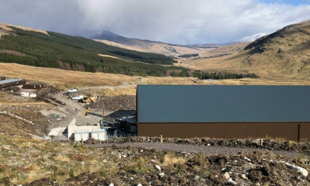 Cononish gold mine in Argyll.