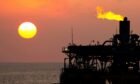 Gas or flare burn on an offshore oil installation. Image: Shutterstock