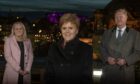 Eilidh Mactaggart, resigned suddenly from her role as executive of the Scottish National Investment Bank (SNIB) . She is pictured here in Edinburgh with First Minister Nicola Sturgeon and the bank's chairman, Willie Watt.