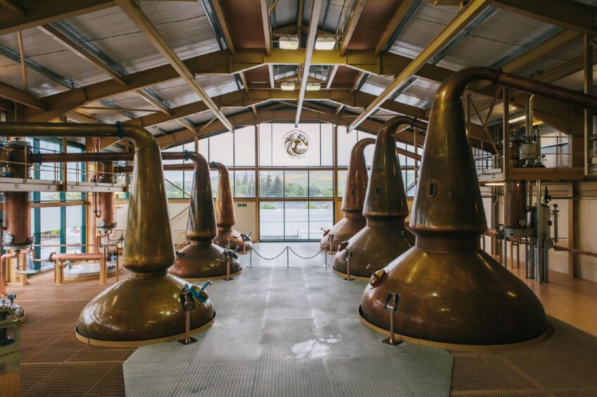 Glenlivet Whisky Distillery in Speyside.