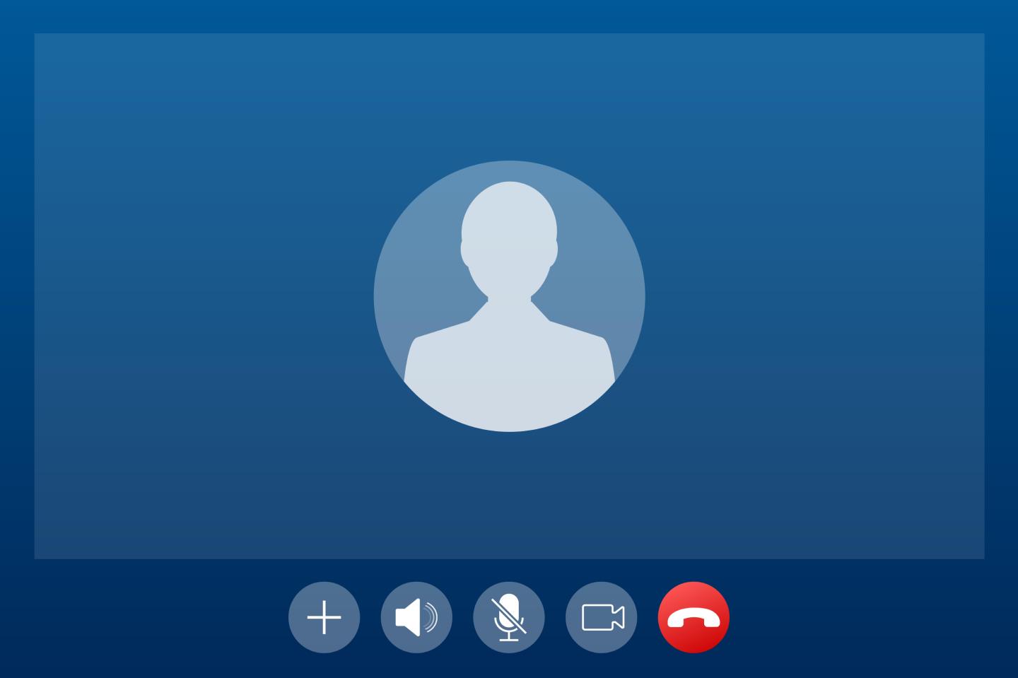 A picture of a video call screen