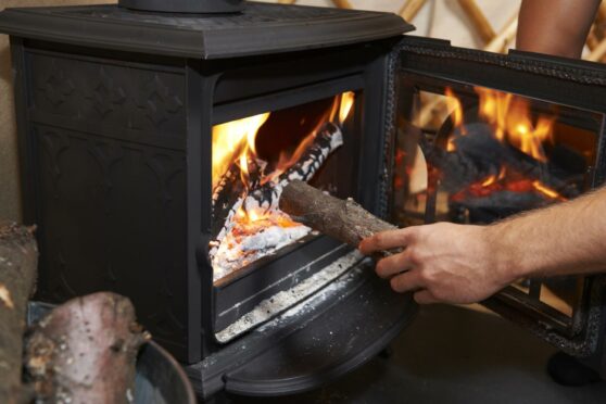 Wood burning stoves and open fires sparked emergencies during Storm Arwen. Supplied by Shutterstock