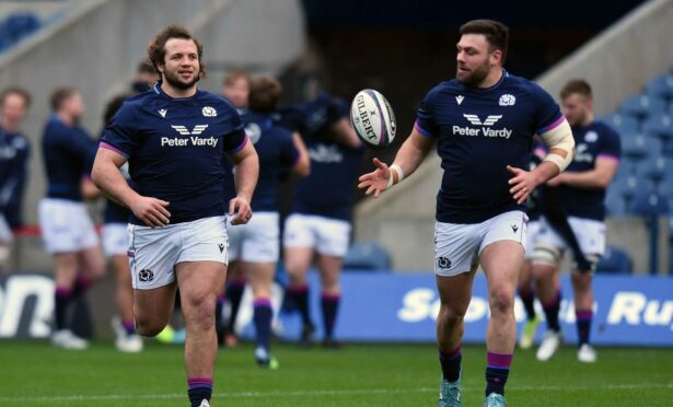 Pierre Schoeman (left) has carried his Edinburgh form into the Scotland camp.