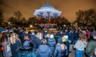 People gather at the bandstand on Clapham Common on the first anniversary of the murder of Sarah Everard (Photo: Guy Bell/Shutterstock)