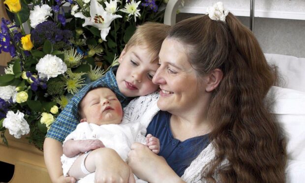 Diane Blood pictured in 2002 with her sons, Liam and baby Joel (Photo: Andy Gallacher/Shutterstock)