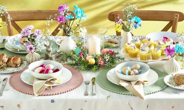 Spring tableware from a selection at Next.