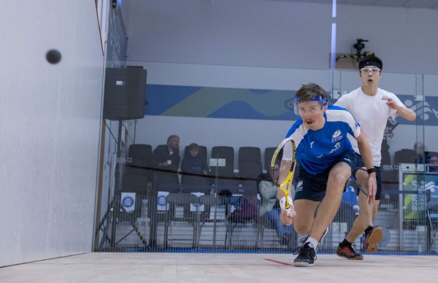 Greg Lobban in action for Scotland against Hong Kong.