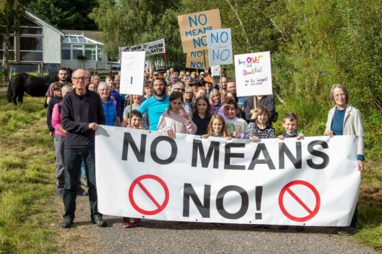 Braes Residents Association say no to any new development. Picture supplied by Braes Residents Association.