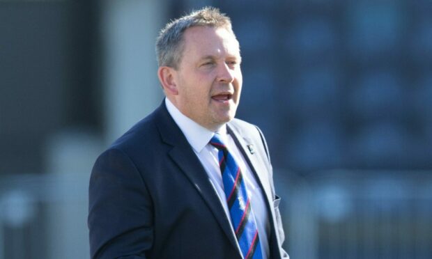 Inverness CT head coach Billy Dodds. Image: SNS Group