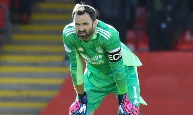 Aberdeen keeper Joe Lewis produced impressive saves against Dundee.