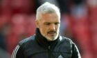 Aberdeen manager Jim Goodwin has asked to be judged in 12 months time.