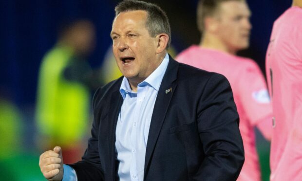 Inverness head coach Billy Dodds at full-time on Friday.