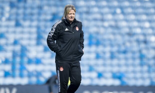 Aberdeen Women co-manager Emma Hunter. (Photo by Ross MacDonald / SNS Group)