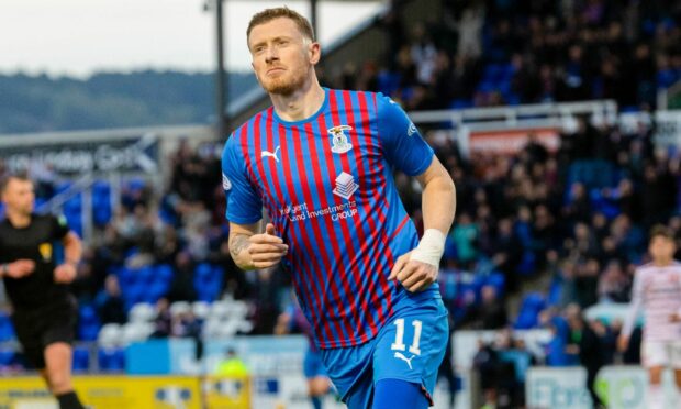 Shane Sutherland is now on 12 goals for the season for Caley Thistle.