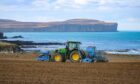Caithness farmer Murray Coghill shared this picture of spring barley sowing 'as far north as you can go' on the British mainland.