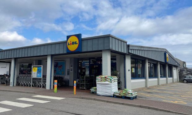 The incident took place at Lidl in Mastrick. Image: DC Thomson