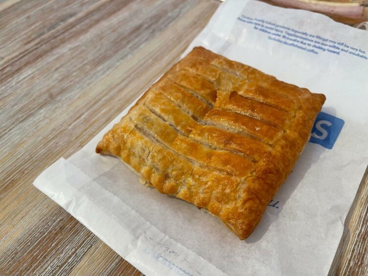 The melt on a paper Greggs bag