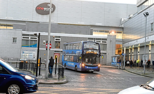 Aberdeen bus station. Image: DC Thomson.