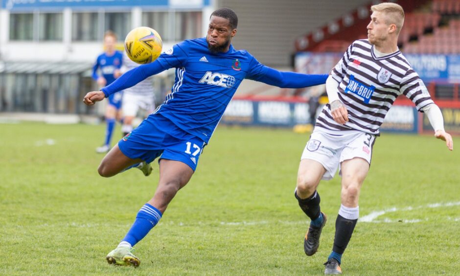 Ola Adeyemo made his first start for Cove Rangers against Queen's Park
