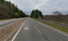 The A9 southbound road near Daviot has been closed following a crash.