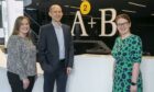 l-r Katy Christiansen, Alasdair Green and Lauren McIlroy, all promoted to partner at AAB.