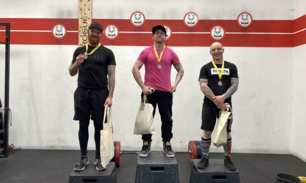 Aaron Lees, Chris McArthur and Donnie Beaton secured the top three spots in the men's deadlift category.