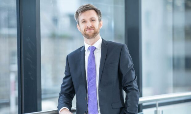 Bradley Watts, one of the team at Deloitte's Aberdeen office.