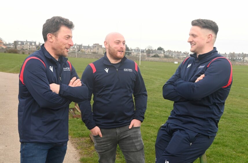 Kevin Burnett, Jack Burnett and Nat Coe. Image: Chris Sumner/DC Thomson