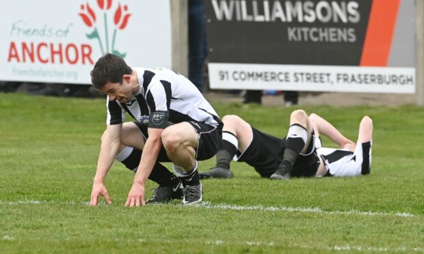 Mark Cowie praised his Fraserburgh players who were dejected at the full-time whistle