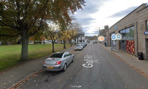 The fire service was called to Golf Road in Ballater. Picture by Google.