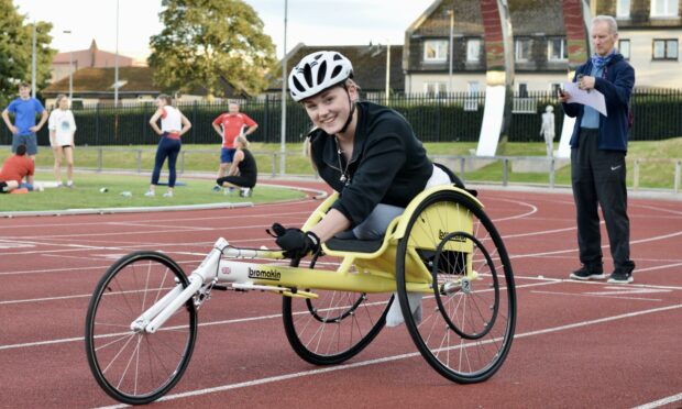 Joanna Robertson is Aberdeen AAC's first wheelchair racer. Picture supplied by Aberdeen Amateur Athletics Club