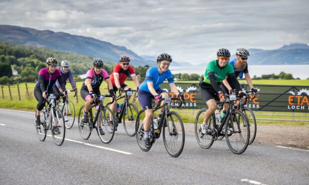 Etape Loch Ness has over 6,000 cyclists signed up this year, a new record for the sportive event. Supplied by Whale-Like-Fish.