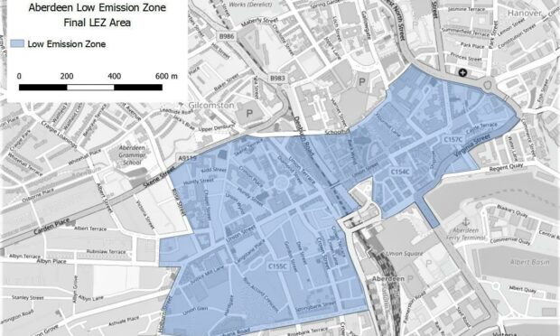 Aberdeen City's Low Emission Zone.