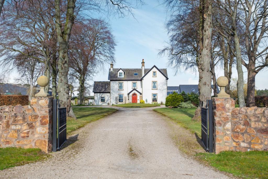Making an entrance: Trochelhill House is one of the exceptional homes on the market in the north of Scotland this week