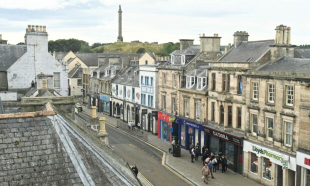 Elgin town centre. Image: Jason Hedges/ DCT Thomson