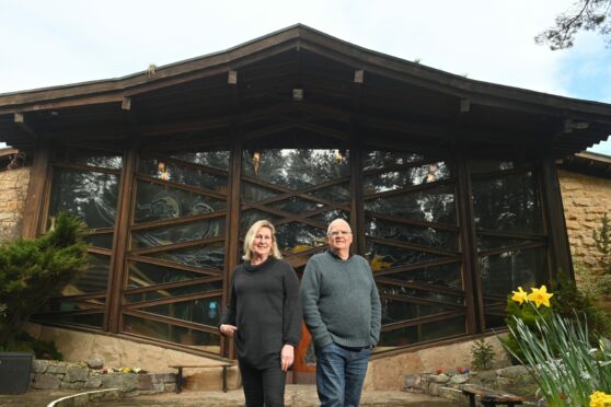CEO of Findhorn Foundation Caroline Matters and business manager Shaun Vincent are pictured.