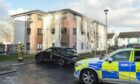 Police at the scene in Polvanie View, Inverness