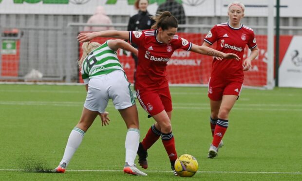 Aberdeen Women forward Louise Brown started in last week's cup clash against Celtic. Picture by Kenny Elrick.