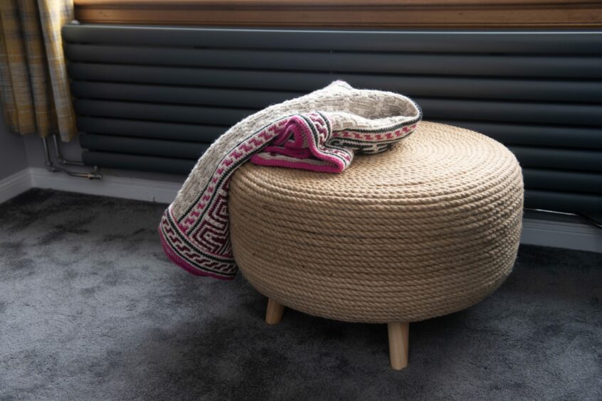 One of Carol's pouffes